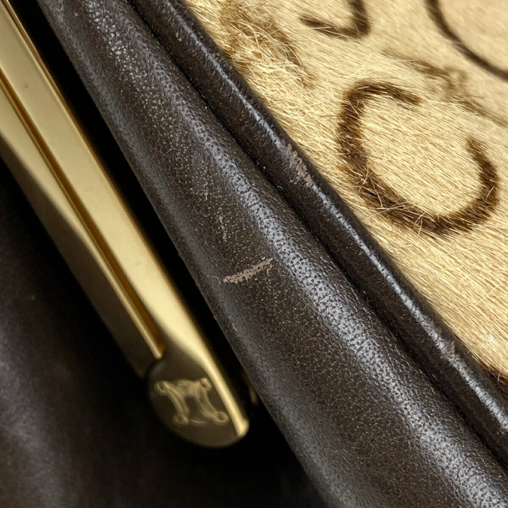 Celine C Macadam Pattern Harako Pouch Handbag Bei… - image 3